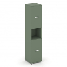 Концепт Шкаф 1 узкая секция, 5 ниш CN.STU-513 W Кобо/Металл Белый 420*420*1922