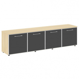 Ялта Тумба модульная LT.TS-4.6 black Дуб Мали/Стекло Black 2188*450*580
