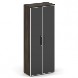 Шифт Шкаф высокий широкий SK.ST-1.10R white Тиквуд Светлый/Стекло White 800*420*1977