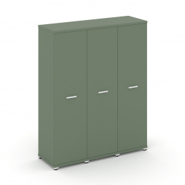 Концепт Шкаф 3 узкие секции, 4 ниши CN.STU-436 W Кобо/Металл Белый 1252*420*1554
