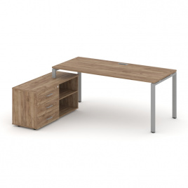 Стайл Проджект Директ Стол письменный с греденцией левой SN-6P.SRG-026.M(L) Дуб Табак/Дуб Табак/Антр