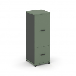 Концепт Шкаф 1 узкая секция, 3 ниши CN.STU-312 A Кобо/Антрацит/Металл Антрацит 420*420*1186