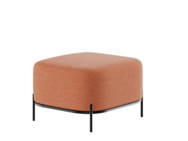 Джайв Диван одноместный без спинки JVE-3 Teddy 917/Металл Черный 670*720*480