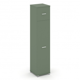 Концепт Шкаф 1 узкая секция, 5 ниш CN.STU-517 W Кобо/Металл Белый 420*420*1922
