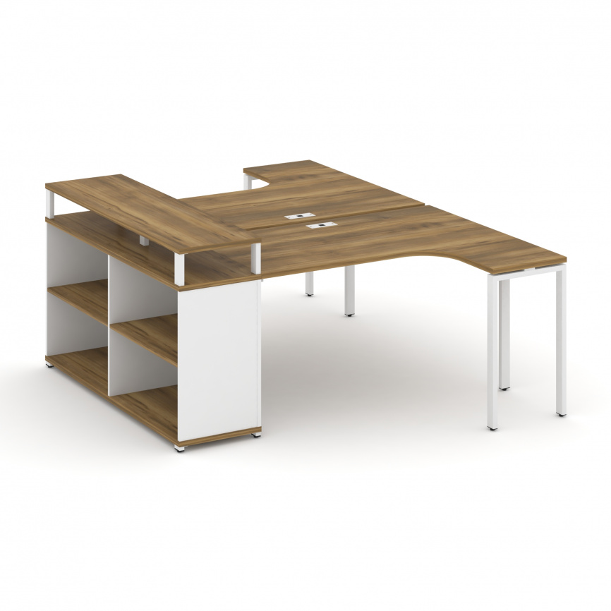 Концепт Рабочая станция с опорным стеллажом с верх. горизонтом CN.DSA-203 Сандал Янтарный/Антрацит/М фото 4