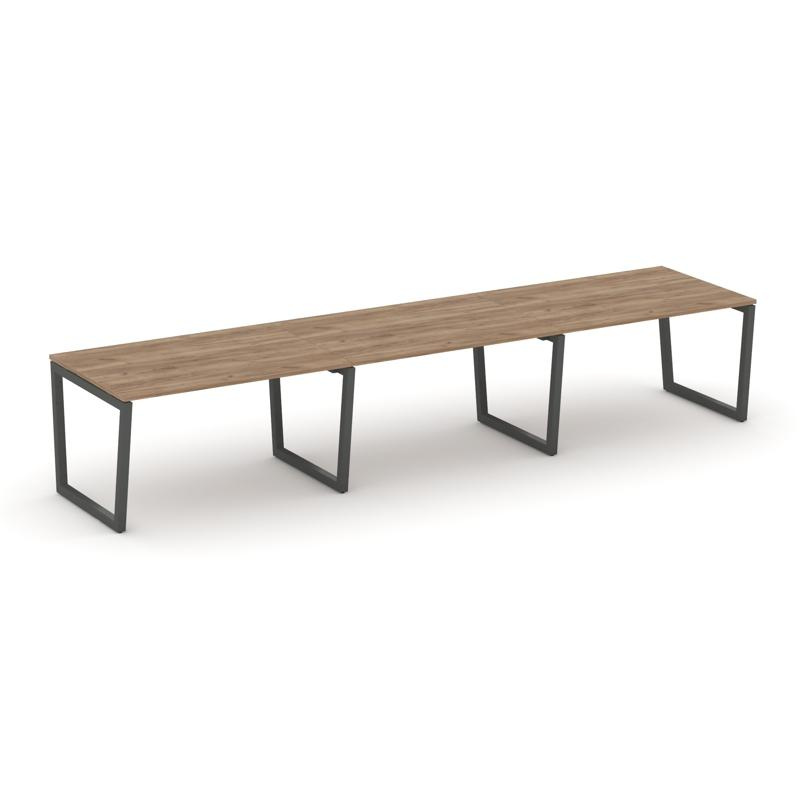 Стайл Проджект Стол переговорный SN-5T2.SPRG-024.3 Серый Пепел/Металл Черный 4740*980*750 фото 6