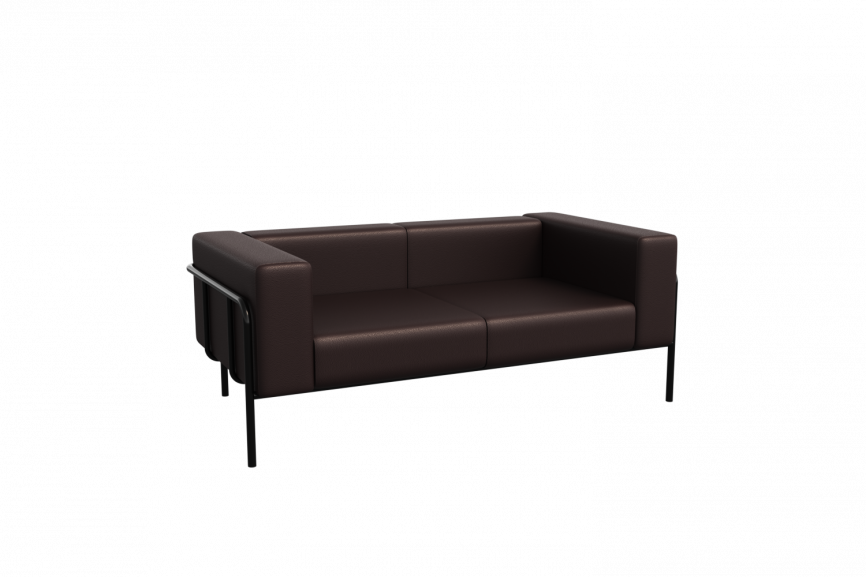 Флекс Диван двухместный FLX-2 Santorini 0401/Металл Черный 1750*915*690 фото 5