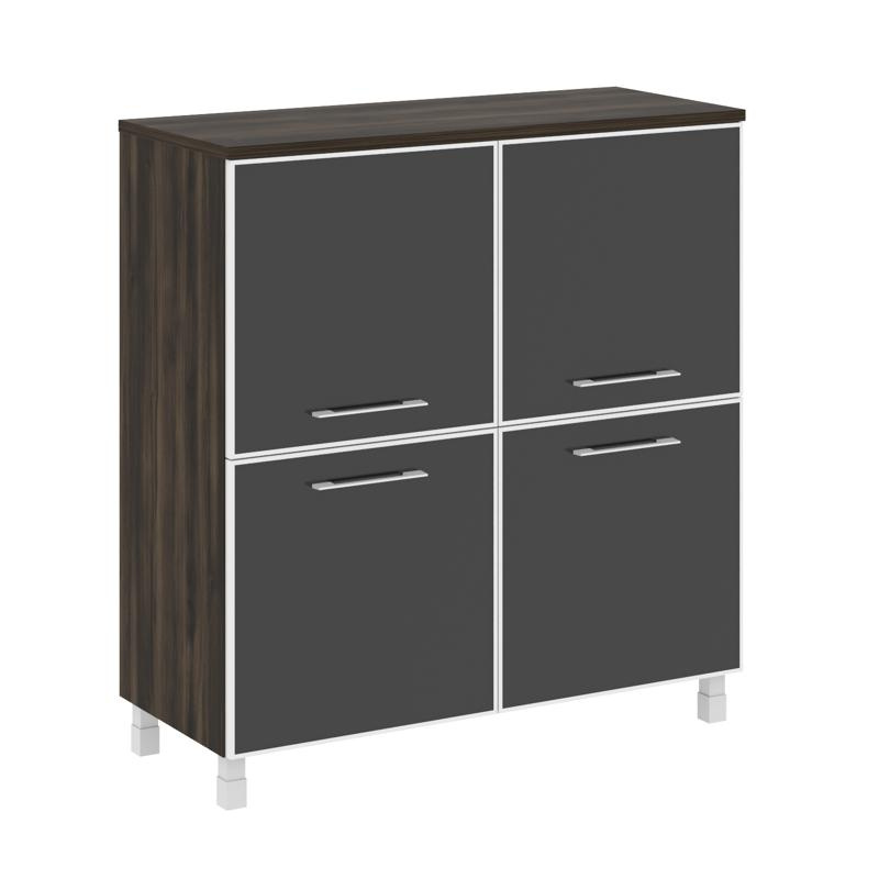 Ялта Шкаф квадратный LT.SD-1.2 R black Дуб Мали/Стекло Black 1098*452*1168 фото 8