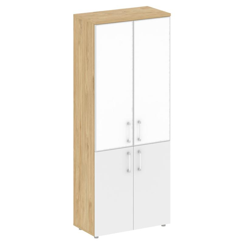 Шифт Шкаф высокий широкий SK.ST-1.2R black Дуб Мали/Антрацит NEW/Стекло Black 800*420*1977 фото 2