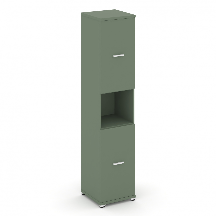 Концепт Шкаф 1 узкая секция, 5 ниш CN.STU-513 W Кобо/Металл Белый 420*420*1922 фото 1