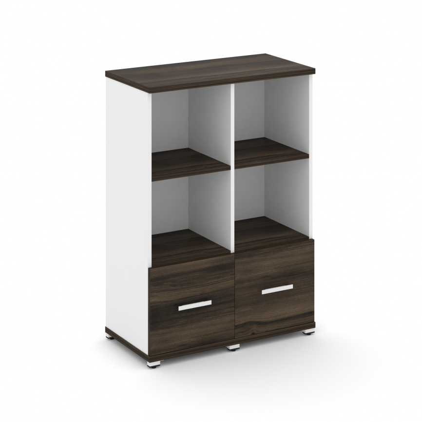 Концепт Шкаф 2 узкие секции, 3 ниши CN.STU-321 W Сандал Янтарный/Белый Бриллиант/Металл Белый 836*42 фото 2