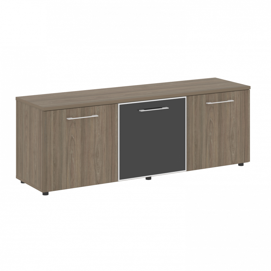 Yalta Тумба модульная LT.TS-3.4 black Дуб Мали/Стекло Black 1642*450*580 фото 5