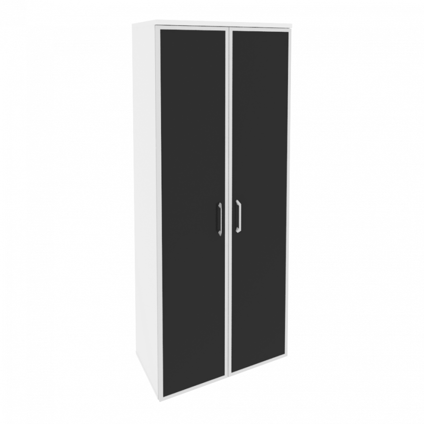 Оникс Шкаф высокий широкий O.ST-1.10 R black Дуб Мали/Стекло Black 800*420*1977 фото 2