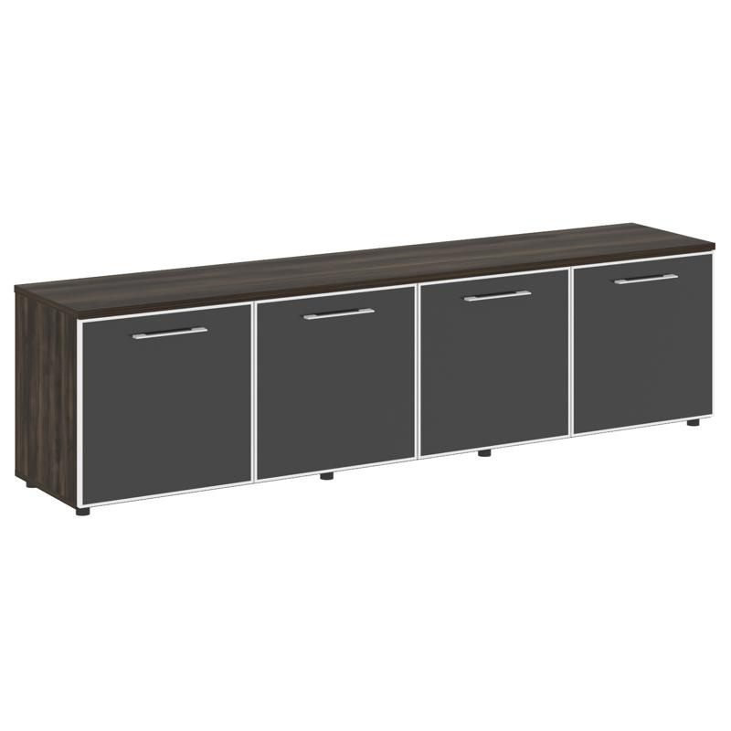Ялта Тумба модульная LT.TS-4.6 black Дуб Мали/Стекло Black 2188*450*580 фото 8