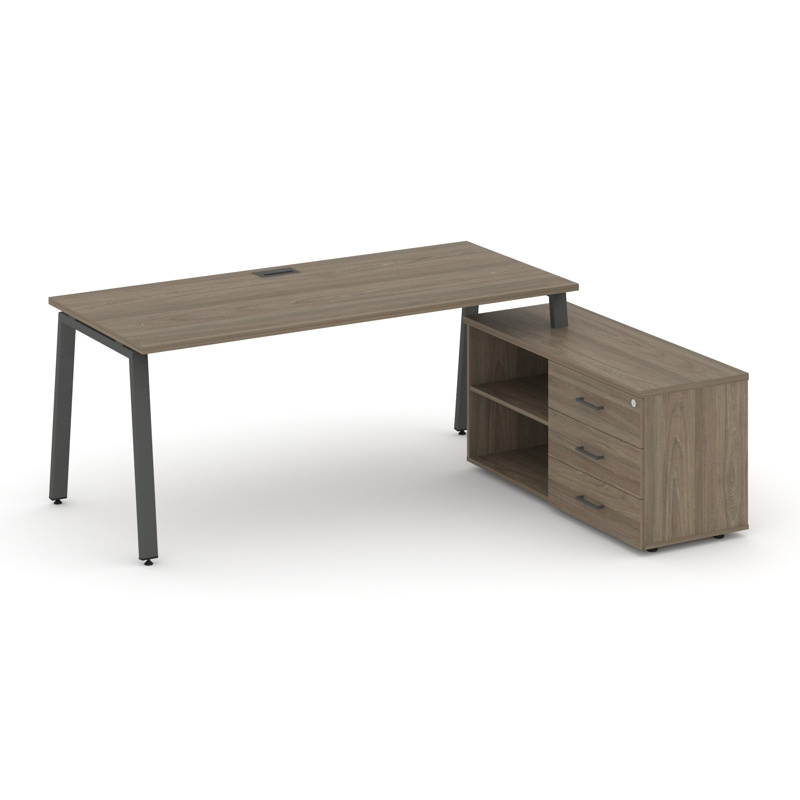 Стайл Проджект Директ Стол письменный с греденцией правой SN-6A.SRG-014.M(R) Дуб Табак/Дуб Табак/Ант фото 6