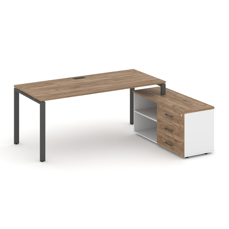 Стайл Проджект Директ Стол письменный с греденцией правой SN-6P.SRG-016.M(R) Дуб Табак/Дуб Табак/Ант фото 30