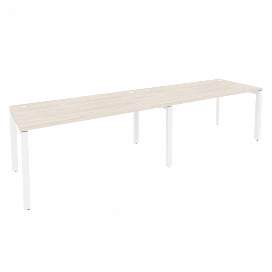 Оникс Рабочая станция на П-образном м/к O.MP-RS-2.4.8 Дуб Мали/Металл Антрацит 3160*800*750 фото 5