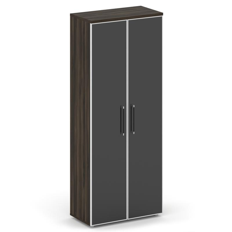 Шифт Шкаф высокий широкий SK.ST-1.10R white Тиквуд Светлый/Стекло White 800*420*1977 фото 1