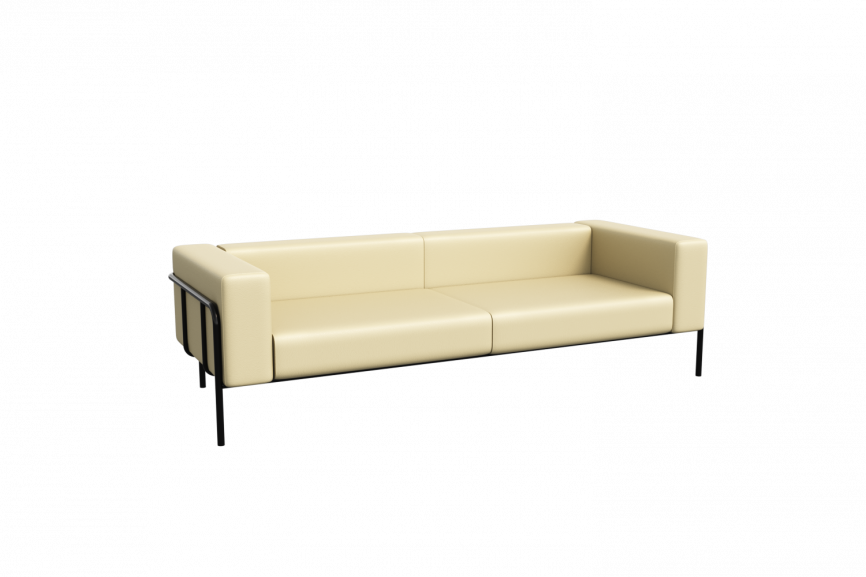 Флекс Диван трехместный FLX-3 Santorini 0401/Металл Черный 2100*915*690 фото 3