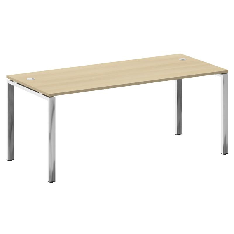 Метал Систем Директ Стол рабочий руковод. П-обр. м/к БП.СРР-5.8 Вяз Благородный/Нержавеющая Сталь 18 фото 2