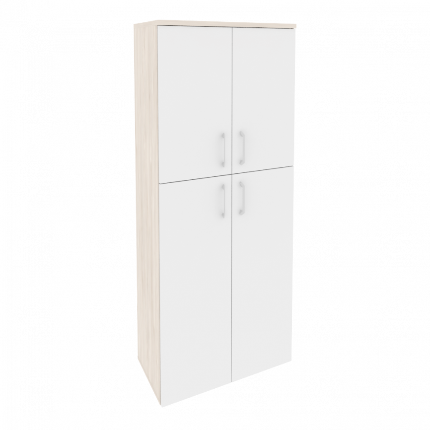 Оникс Шкаф высокий широкий O.ST-1.8 Дуб Мали/Белый Бриллиант 800*420*1977 фото 6