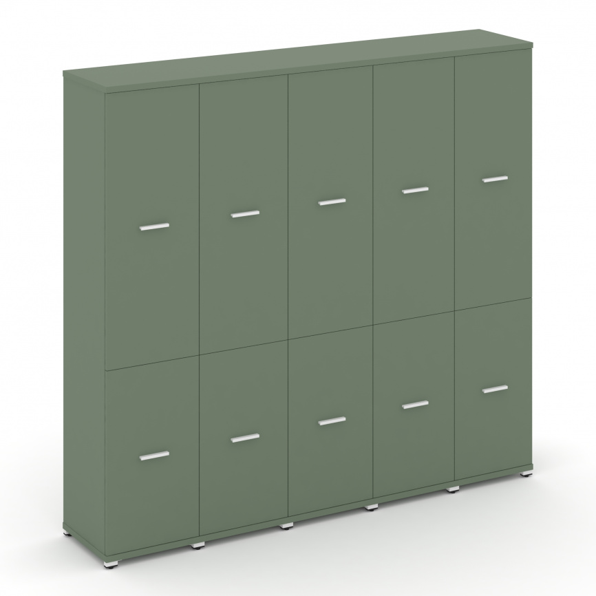 Концепт Шкаф 5 узких секций, 5 ниш CN.STU-552 W Кобо/Металл Белый 2084*420*1922 фото 1
