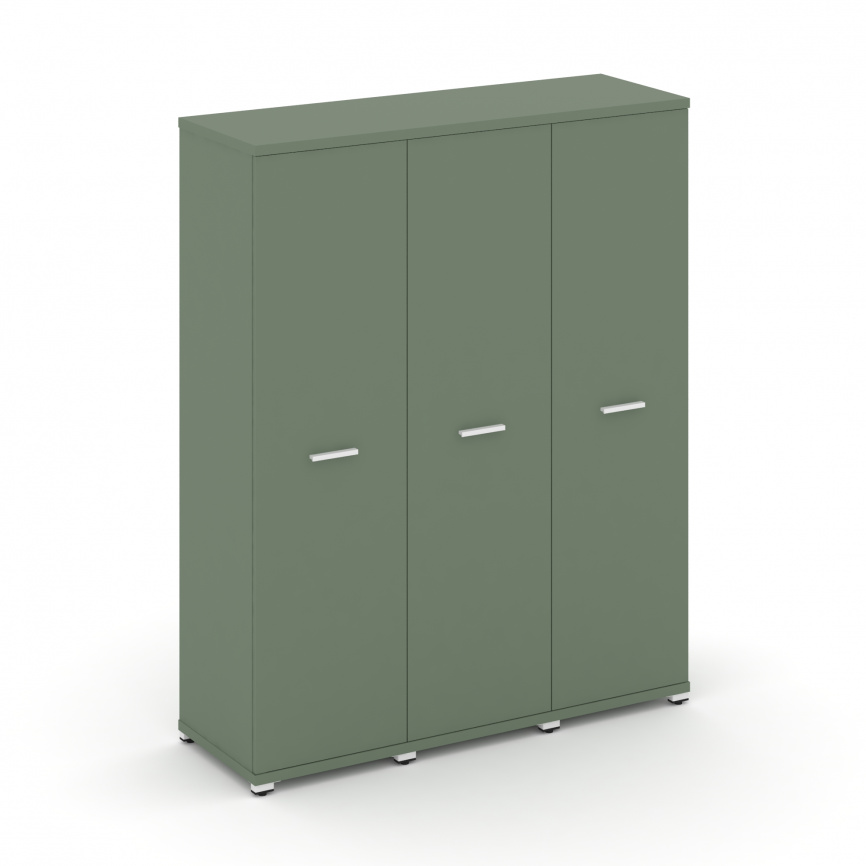 Концепт Шкаф 3 узкие секции, 4 ниши CN.STU-436 W Кобо/Металл Белый 1252*420*1554 фото 1