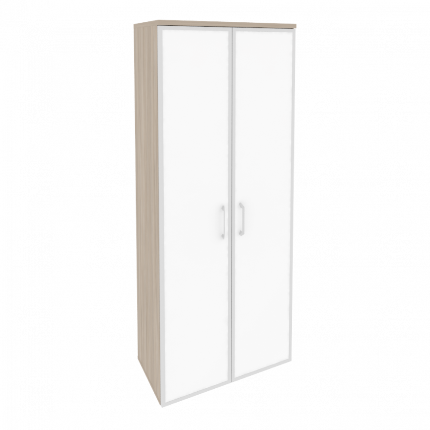 Оникс Шкаф высокий широкий O.ST-1.10 R black Дуб Мали/Стекло Black 800*420*1977 фото 10