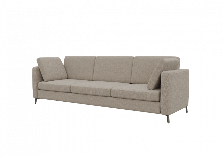 Браско Диван трехместный BRS-3 Magic 21/Металл Черный 2450*800*840 фото 5