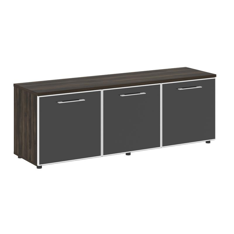 Ялта Тумба модульная LT.TS-3.5 black Дуб Мали/Стекло Black 1642*450*580 фото 8