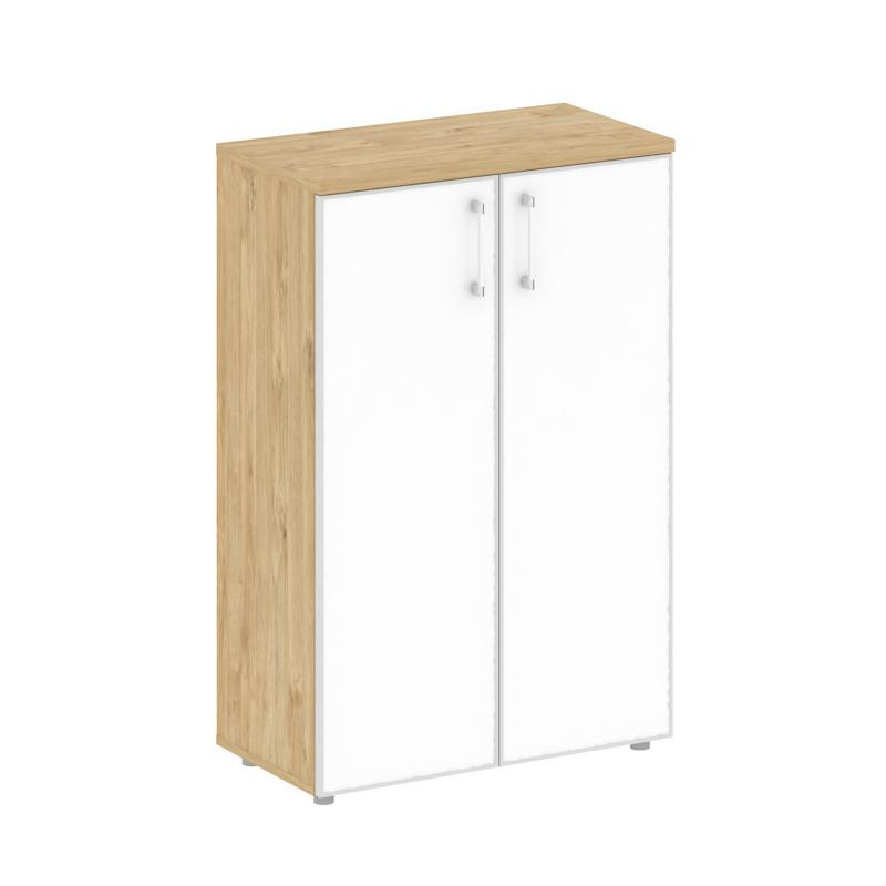 Шифт Шкаф средний широкий SK.ST-2.4R white Тиквуд Светлый/Стекло White 800*420*1207 фото 2
