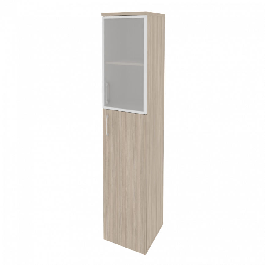 Оникс Шкаф высокий узкий правый O.SU-1.7 R (R) Дуб Мали/Белый Бриллиант 400*420*1977 фото 8