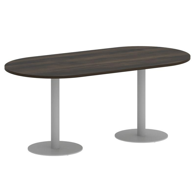 Оникс Директ Стол овальный O.SPRG-3 Белый Бриллиант/Металл Антрацит 1800*900*750 фото 10