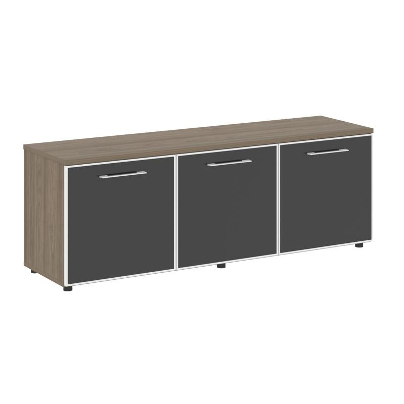 Ялта Тумба модульная LT.TS-3.5 black Дуб Мали/Стекло Black 1642*450*580 фото 3