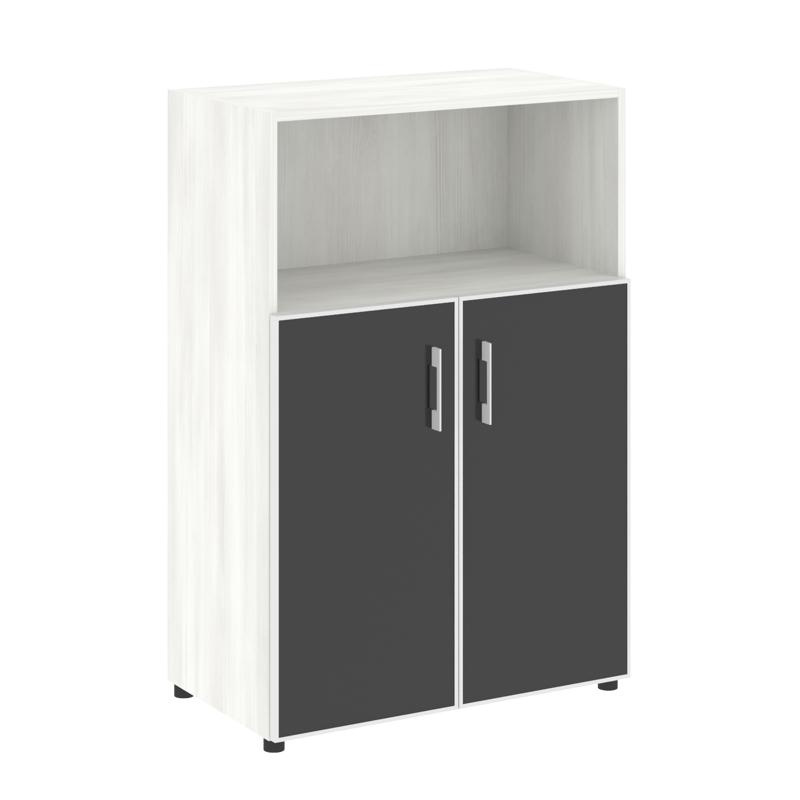 Ялта Шкаф LT.ST-2.2 R black Дуб Мали/Стекло Black 800*450*1195 фото 3