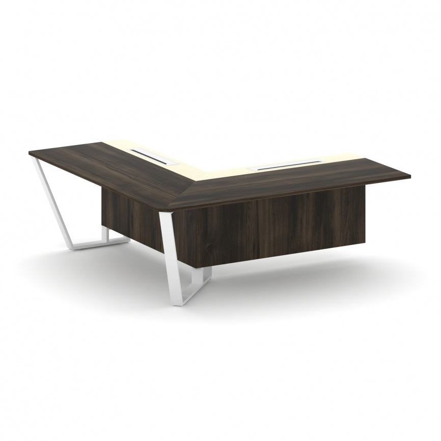 Стил Мит Завершающий угловой модуль левый KM-PR.B.SPZOU-20(L) Тиквуд Светлый/Графит Глянец/Металл Че фото 18
