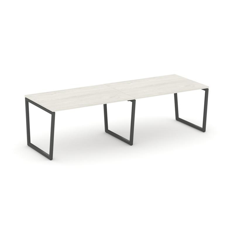 Стайл Проджект Стол переговорный SN-4T2.SPRG-011.3 Серый Пепел/Металл Черный 1960*980*750 фото 5