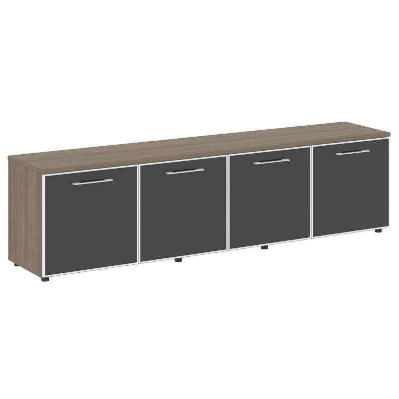 Ялта Тумба модульная LT.TS-4.6 black Дуб Мали/Стекло Black 2188*450*580 фото 3