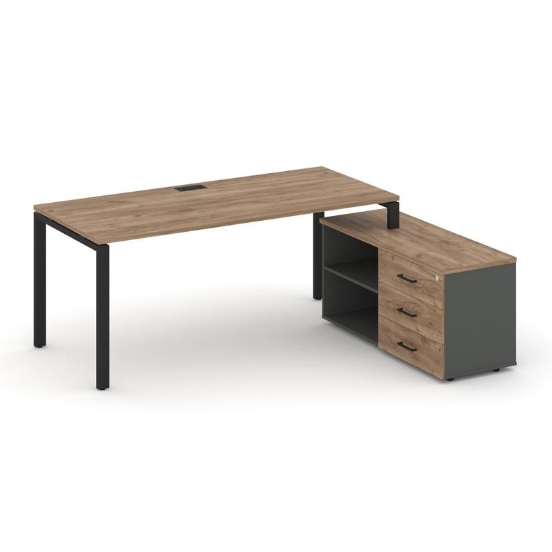 Стайл Проджект Директ Стол письменный с греденцией правой SN-6P.SRG-024.M(R) Дуб Табак/Дуб Табак/Ант фото 75
