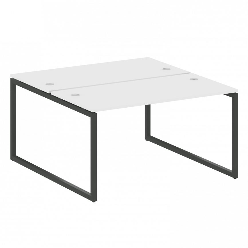 Метал Систем Куатро Рабочая станция на О-образном м/к 40БО.РАС-СП-2.3 Венге Цаво/Металл Белый 1400*1 фото 12