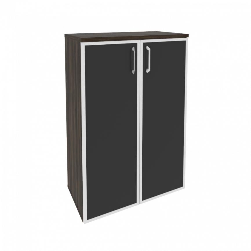 Оникс Шкаф средний широкий O.ST-2.4 R black Дуб Мали/Стекло Black 800*420*1207 фото 12