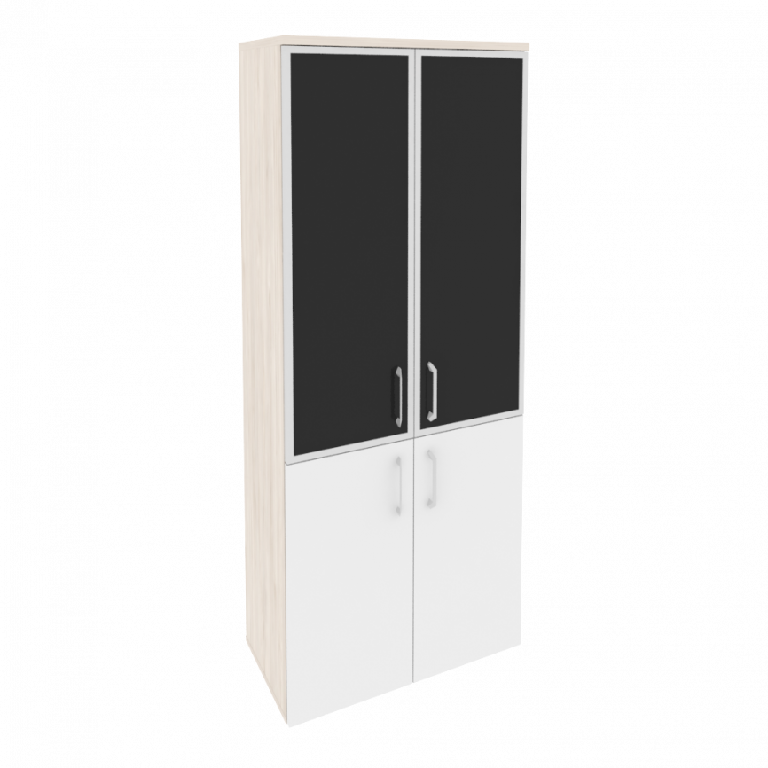 Оникс Шкаф высокий широкий O.ST-1.2 R black Дуб Мали/Стекло Black 800*420*1977 фото 13