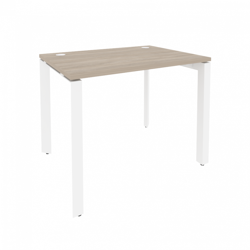 Оникс Стол рабочий на П-образном м/к O.MP-SP-1.7 Дуб Мали/Металл Белый 980*720*750 фото 9