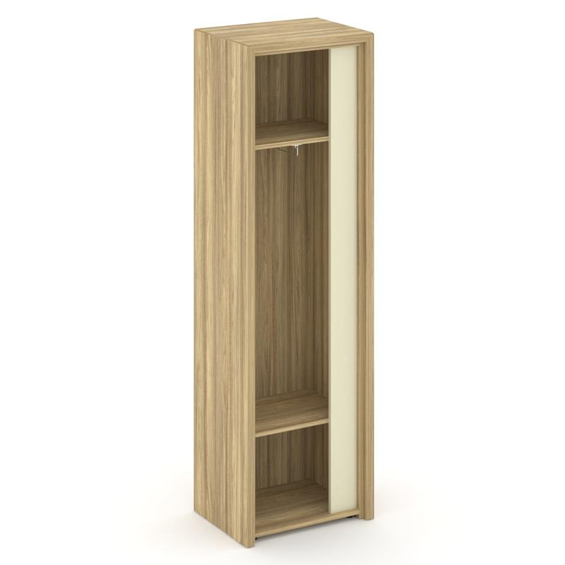 Корнер Гардероб узкий COR.GB-1 (L) Орех Лоренцо/Графит 600*450*2000 фото 2