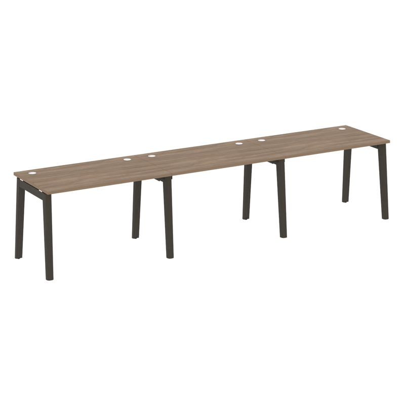 Оникс Вуд Рабочая станция OW.RS-3.2.7 Дуб Мали/Дуб Светлый/Металл Белый 3540*720*750 фото 3
