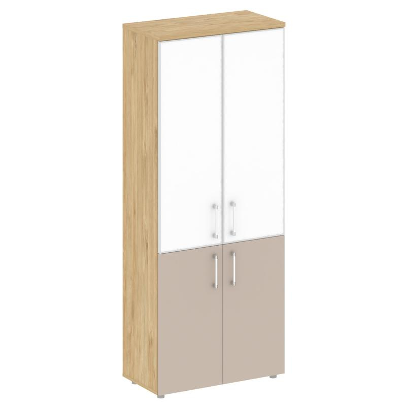 Шифт Шкаф высокий широкий SK.ST-1.2R black Дуб Мали/Антрацит NEW/Стекло Black 800*420*1977 фото 1