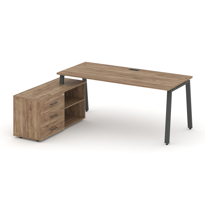 Стайл Проджект Директ Стол письменный с греденцией левой SN-6A.SRG-014.M(L) Дуб Табак/Дуб Табак/Антр фото 24