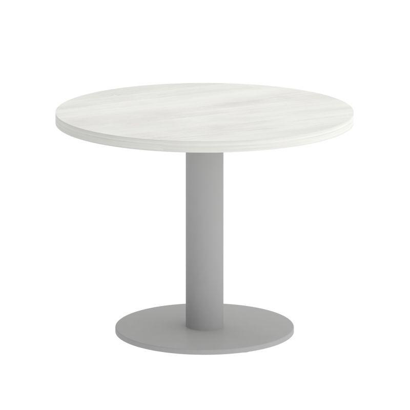 Ялта Стол журнальный круглый LT.SJ-1 Снежная Патина/Металл Черный 600*600*450 фото 15