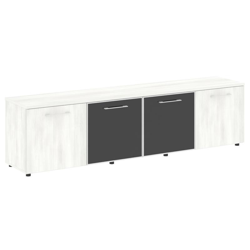 Ялта Тумба модульная LT.TS-4.5 black Дуб Мали/Стекло Black 2188*450*580 фото 5