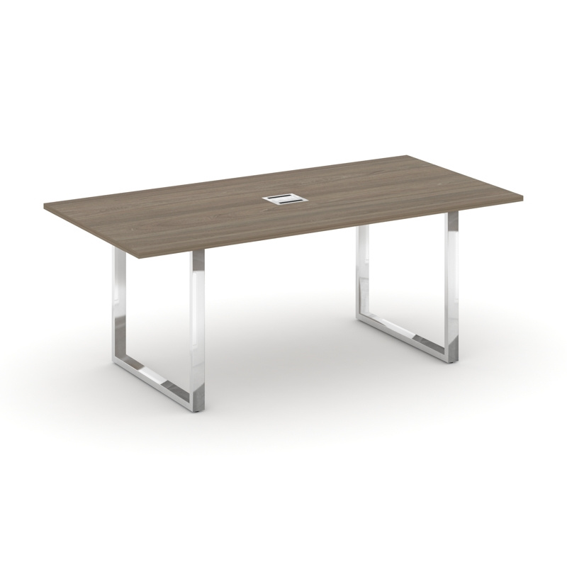 Стайл Проджект Директ Люкс Стол переговорный M-SN-6O.SPRG-198 Антрацит NEW/Нержавеющая Сталь/Хром 19 фото 5